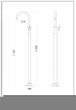 Смеситель Fiore Xenon 44OO5142 напольный золото