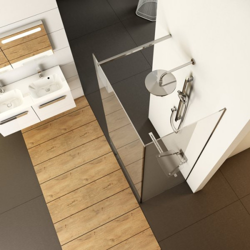 Душевой уголок Ravak Walk-In GW1CG7C00Z1 120x200 стекло прозрачное профиль хром без поддона - фото 5