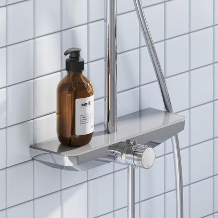 Душевая стойка Damixa Merkur 940730000 настенная цвет хром