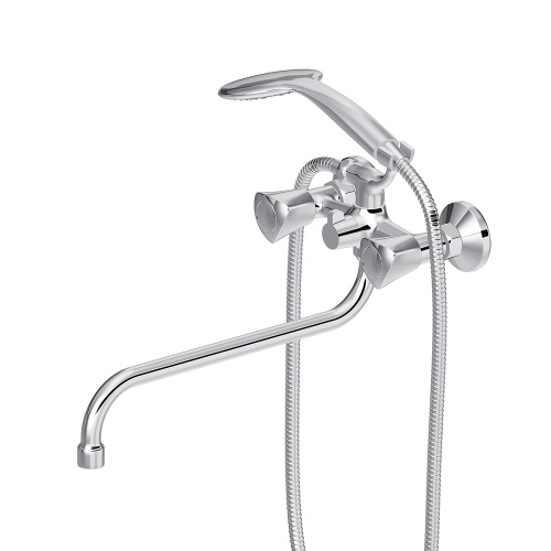 Смеситель для ванны и душа Damixa Object 349500000 настенный хром без термостата - фото 4