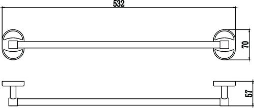 Полотенцедержатель Savol S-007024 - фото 3