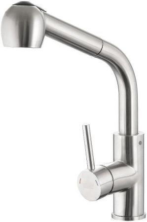 Смеситель для кухни Haiba HB70304-2 на мойку нержавеющая сталь