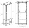 Шкаф 1MarKa Grunge loft Ц0000007988 40х90 напольный цвет коричневый