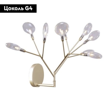 Бра Crystal Lux Evita (Евита) Evita AP9 Gold/Transparent