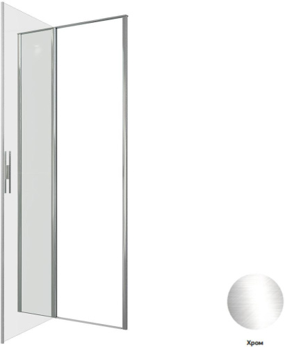 Душевая дверь Allen Brau Priority 3.31025.00 90х200 стекло прозрачное профиль хром глянцевый - фото 4
