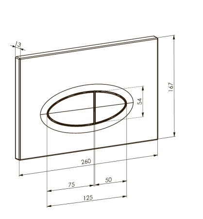 Клавиша смыва Boheme 665-B черный