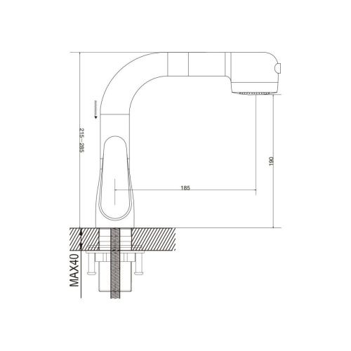 Смеситель Raffine F291 на раковину хром - фото 3