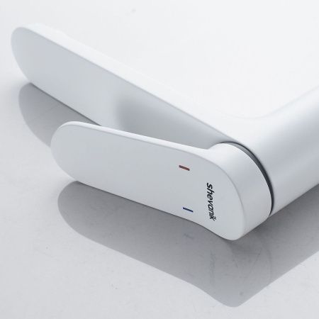 Смеситель для раковины Shevanik S43C S4311C на столешницу белый