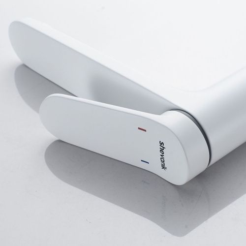 Смеситель для раковины Shevanik S43C S4311C на столешницу белый - фото 5