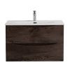 Тумба под раковину BelBagno Marino-Cer-N MARINO-CER-N-800-2C-SO-RNG-P 80х50 подвесная цвет коричневый