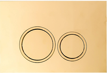 Клавиша смыва механическая Cerutti SPA CR05CG цвет шампань золотой