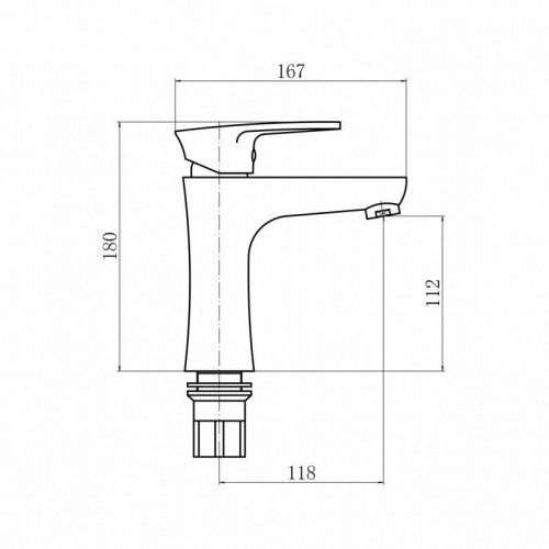 Смеситель Plstart PL1005-17 на раковину графит - фото 3