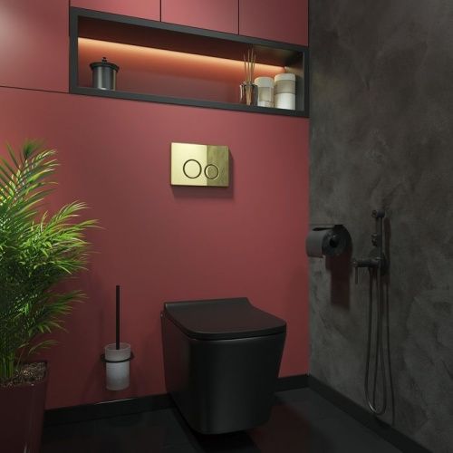 Клавиша смыва механическая IDDIS Unisteel UNS01GGi77 цвет золотой - фото 2