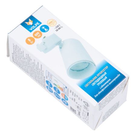 Трековый однофазный светильник Volpe ULB-Q276 ULB-Q276 8W/3000К WHITE