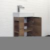 Тумба с раковиной Comforty Матэ 00-00015325CF 40х20 подвесная цвет коричневый