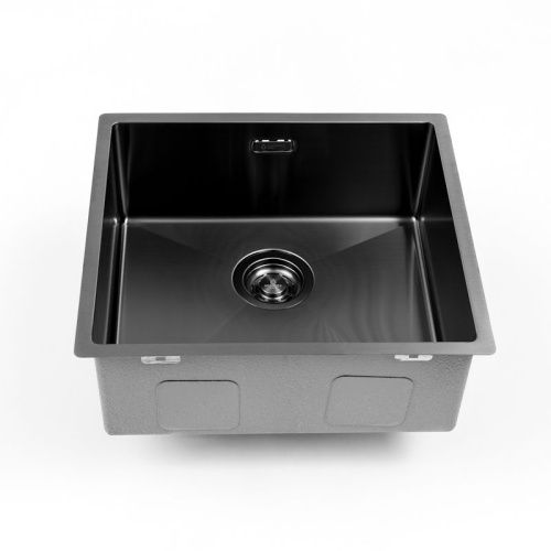 Кухонная мойка Grandex Aqua 5040603 49х44 цвет графит поверхность матовая - фото 2