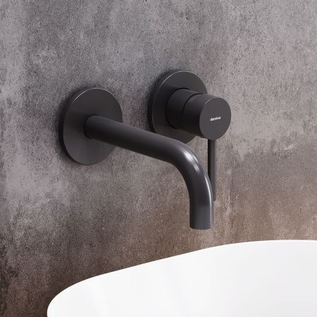 Смеситель для раковины Damixa Scandinavian Pure 360260300 встраиваемый в стену черный