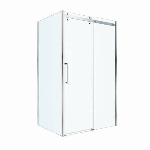 Душевой уголок BelBagno MARINO MARINO-2-AH-1-130/90-C-Cr 130х90 стекло прозрачное профиль хром без поддона - фото 5