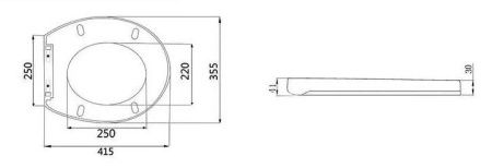 Унитаз напольный с бачком Taliente Elegia Vortex AT25044 белый с сиденьем микролифт безободковый душевой смыв