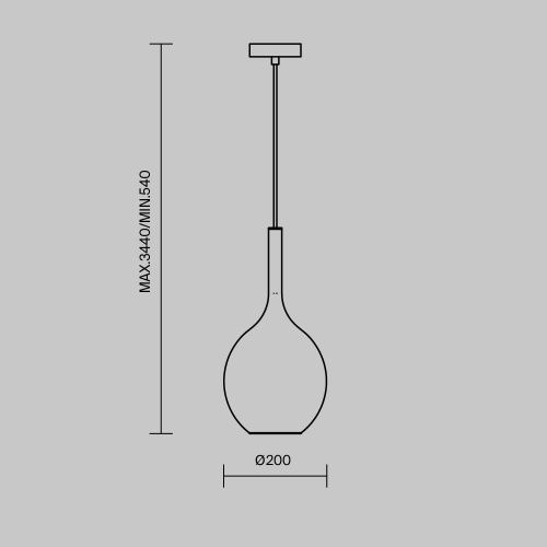 Светильник подвесной Maytoni Duality Modern MOD271PL-01B2 - фото 2