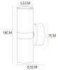 Светильник настенный Arte Lamp Ran (Ран) A3143AP-2PB