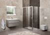 Душевой уголок BelBagno UNIQUE UNIQUE-AH-1-100/115-80-C-Cr 100х80 стекло прозрачное профиль хром глянцевый без поддона