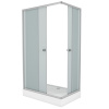Душевой уголок Niagara Eco _0101422Q 100х100 стекло матовое профиль хром глянцевый с поддоном