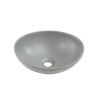 Раковина из сантехнического фарфора Melana 7138MG-805 40х30 накладная цвет серый без отверстий под смеситель
