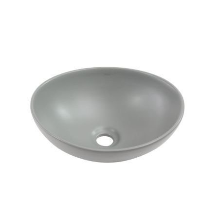 Раковина из сантехнического фарфора Melana 7138MG-805 40х30 накладная цвет серый без отверстий под смеситель