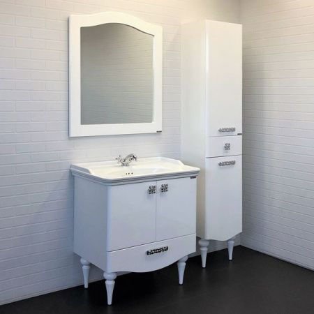 Тумба с раковиной Comforty Монако 00-00006677CF 80х50 напольная цвет белый