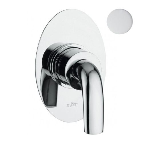 Смеситель для ванны и душа Webert Aria AC0680844 настенный белый/хром - фото 2