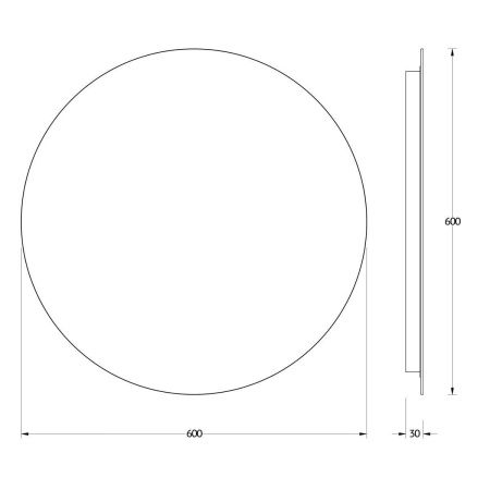 Зеркало с подсветкой Evoform Ledshine BY 2553 60х60 подвесное