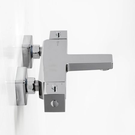 Смеситель для ванны Wasserkraft Alme 1500 1511 Thermo настенный хром с термостатом