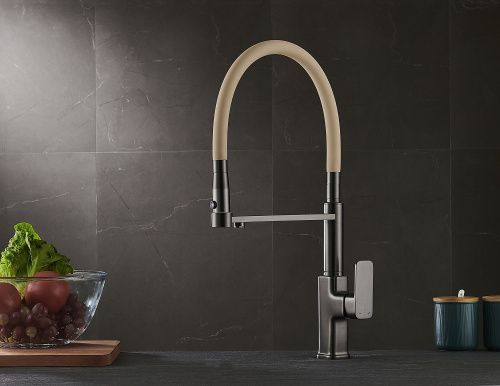 Смеситель для кухни Savol S-L1808Q-12 на столешницу графит - фото 3