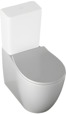 Чаша унитаза напольная Allen Brau Fantasy 4.11009.20 цвет белый без бачка с сиденьем микролифт безободковая каскадный смыв