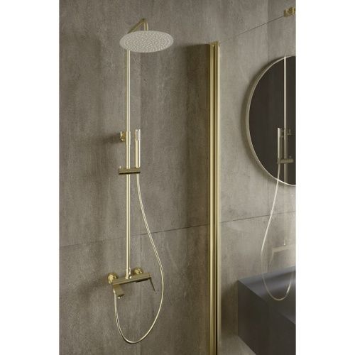 Душевая стойка Esko ST1425SHAGold настенная цвет золотой сатин - фото 5