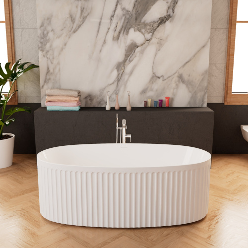 Ванна акриловая Frank 125097 170х80 отдельностоящая овальная с ножками - фото 5