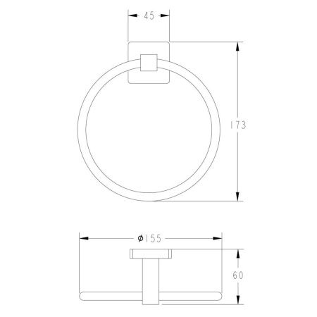 Кольцо для полотенец Fashun A2604-7