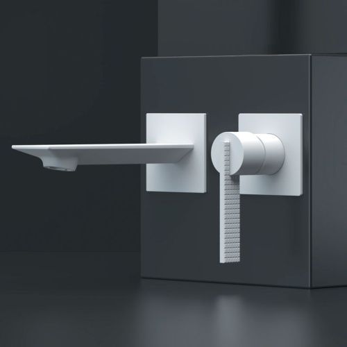 Смеситель для раковины Daniel Club ANC632P14 встраиваемый в стену белый - фото 2