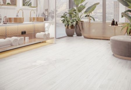 SPC ламинат CronaFloor Wood Дуб Беленый Т064524 толщина 0,4 см 43 класс 1200х180