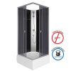 Душевая кабина Niagara Eco E90/26Q/TN/BK 90х90 квадратная без крыши ориентация универсальная