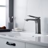 Смеситель Shevanik S4601T на раковину оружейная сталь
