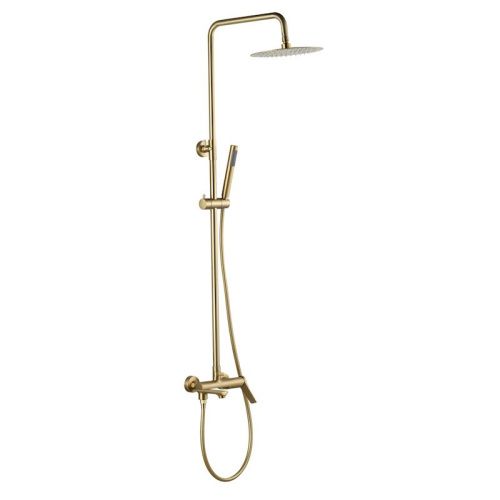 Душевая стойка Esko ST1425SHAGold настенная цвет золотой сатин - фото 2