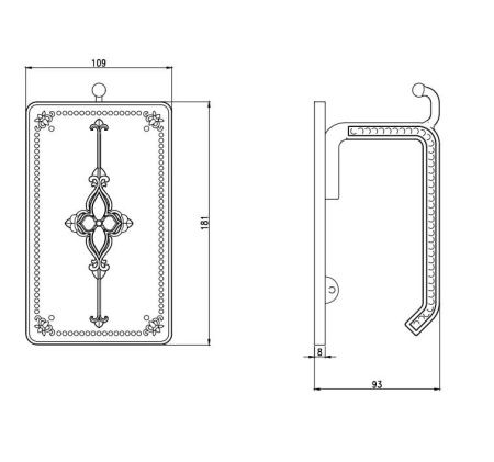 Бумагодержатель Bronze de Luxe ROYAL R25017