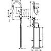 Смеситель для кухни Hansgrohe Kitchen 73851000 на мойку хром