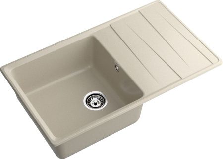 Кухонная мойка Granfest Level LV-860L топаз 85х50 цвет серый поверхность матовая