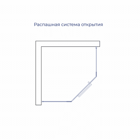 Душевой уголок RGW Passage (Пассаж) 78088399-14 90х90 стекло прозрачное профиль черный без поддона