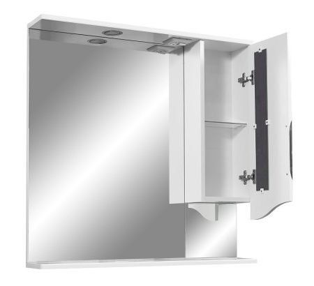 Зеркало-шкаф Stella Polar Сильва SP-00000206 80х80 подвесной цвет белый