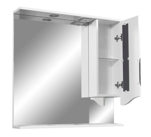 Зеркало-шкаф Stella Polar Сильва SP-00000206 80х15х80 подвесной цвет белый - фото 4