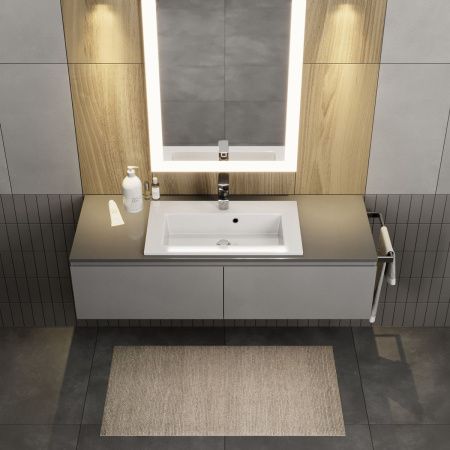 Раковина керамическая Uperwood Aurora RAurora60wg 60х40 полувстраиваемая цвет белый